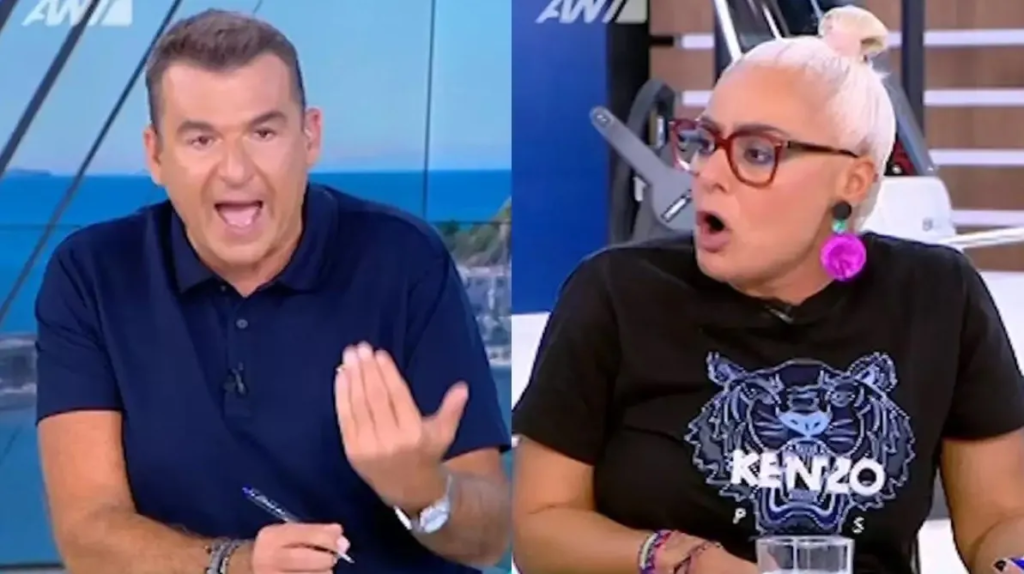 Απίστευτη-ένταση-στον-“αέρα”-με-Γιώργο-Λιάγκα-και-Άρια-Καλύβα-–-«Στη-δική-μου-εκπομπή…»